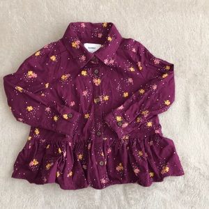 Toddler Girls Button Down Shirt